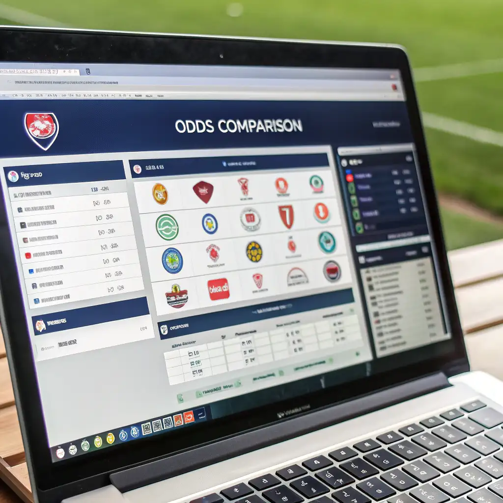 Pantalla mostrando comparación de cuotas entre diferentes casas de apuestas