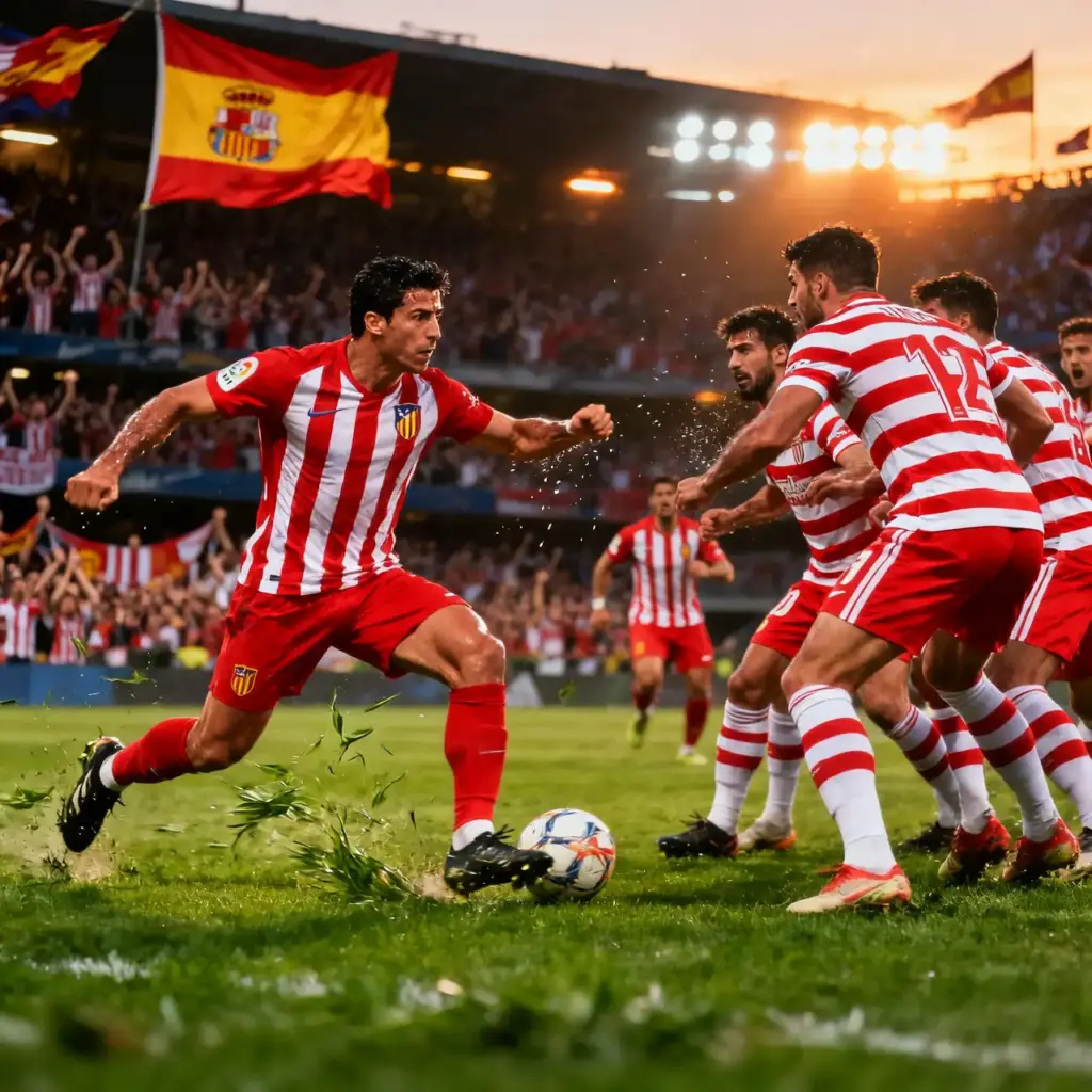 Partido entre Girona y Atlético de Madrid mostrando el choque de estilos