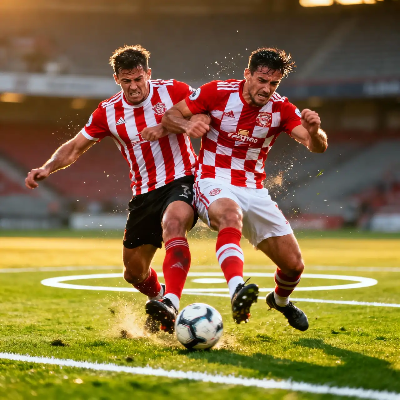 Jugadores disputando un balón dividido en un duelo táctico intenso