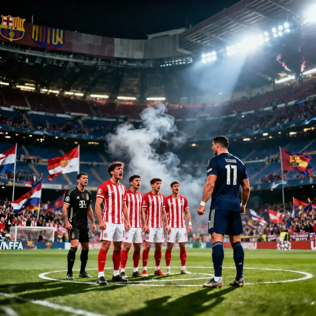 Girona enfrentándose a un gigante europeo en la Champions League