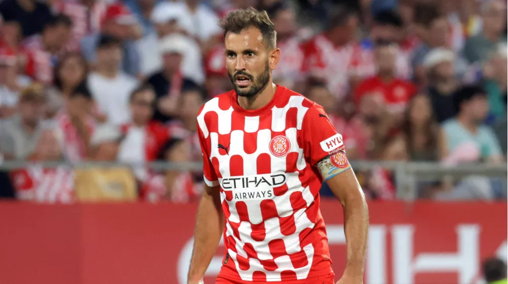 Cristhian Stuani celebrando un gol con el Girona FC