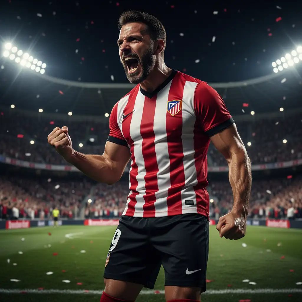 Cristhian Stuani celebrando un gol con el Girona FC en Montilivi